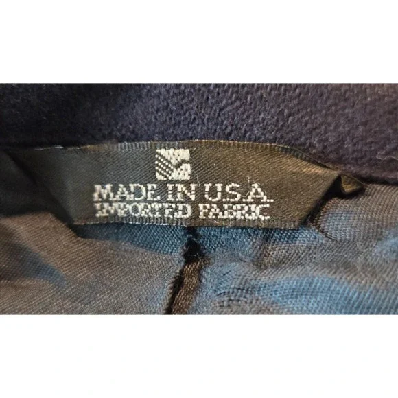 VINTAGE Polo University Club Blazer Mens 46R Navy Wool Gold Buttons Made USA 90s